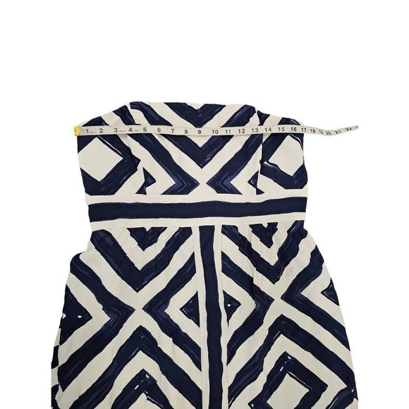 Vineyard Vines Strapless Maxi Dress Resort Cruise Diamond print Cocktail - Picture 7 of 11